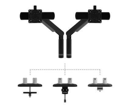 Viewprime plus Dual-Monitorarm (Schwarz)