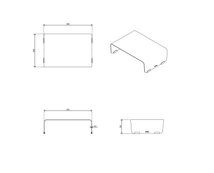 Addit Bento® Monitorerhöhung (Weiss)