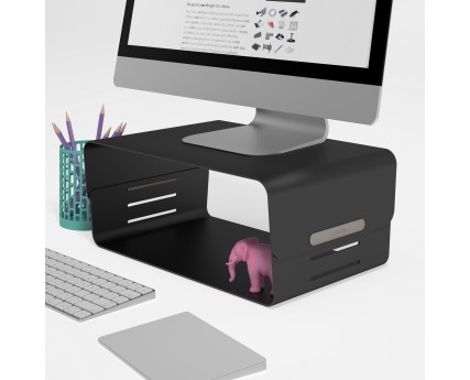 Addit Bento® Monitorerhöhung - verstellbar (Schwarz)