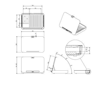 Addit Bento® ergonomische Toolbox (Weiss)