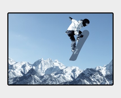 Schreibunterlage "Mini-PosterPad" Snowboard