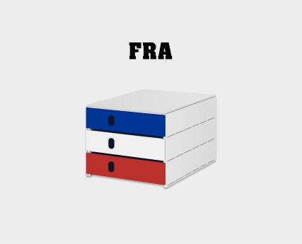 styroval pro "Frankreich" Schubladenbox