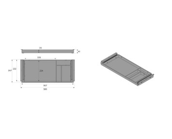 Materialschublade SL Bambus
